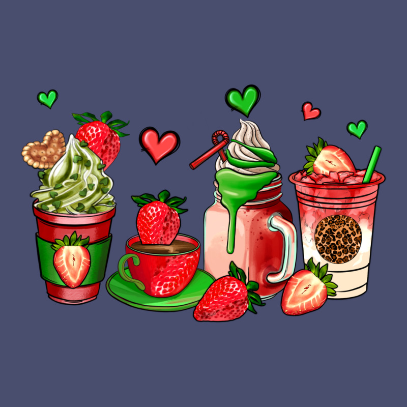 Strawberry Coffee Cups Vintage Tee by AdoDesignShop | Teevron
