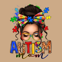 Autism Mom Afro Messy Bun Vintage Hoodie | Teevron
