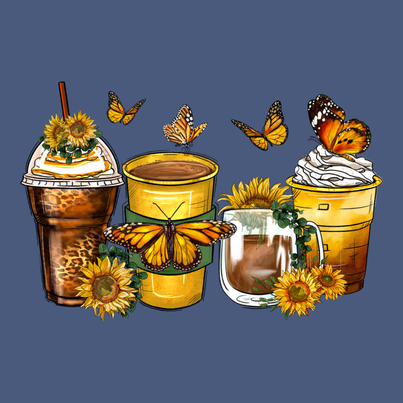Butterfly Coffee Cups Vintage Hoodie by Zillion Design Studio | Teevron