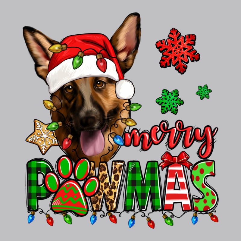 Merry Pawmas Christmas German Shepherd Long Sleeve Tee by Jasminsmagicworld | Teevron