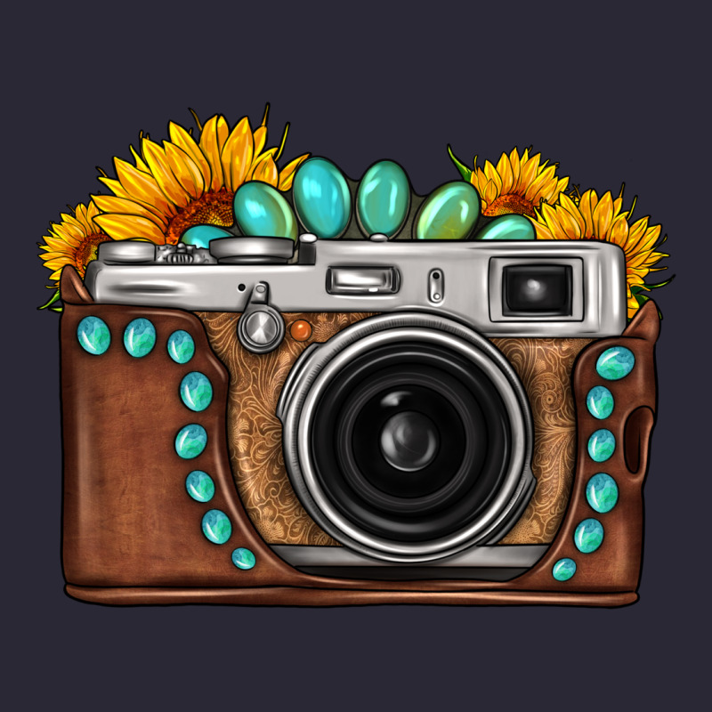 Sunflower Gemstone Vintage Camera Vintage Tee by FaDigitalArtStudio | Teevron