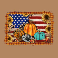 American Flag Fall Backgraund Long Sleeve Tee | Teevron
