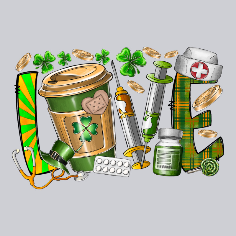 St Patricks Love Nurse Heavyweight Sweatshirt by RacoonDesign | Teevron