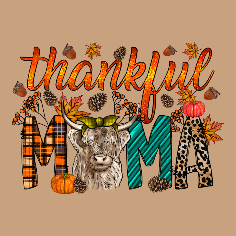Thankful Mama Highland Cow Vintage Tee by RacoonDesign | Teevron