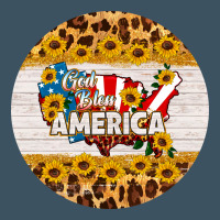 God Bless America Round Coaster Urban Heavy Tee | Teevron
