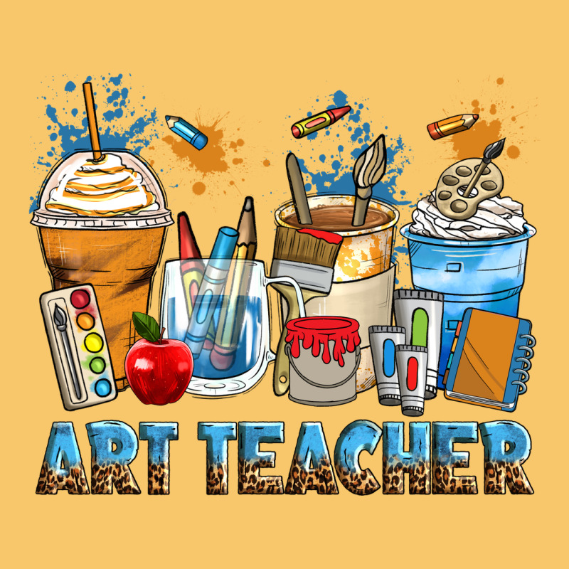 Art Teacher Coffee Cups Vintage Hoodie by Zillion Design Studio | Teevron