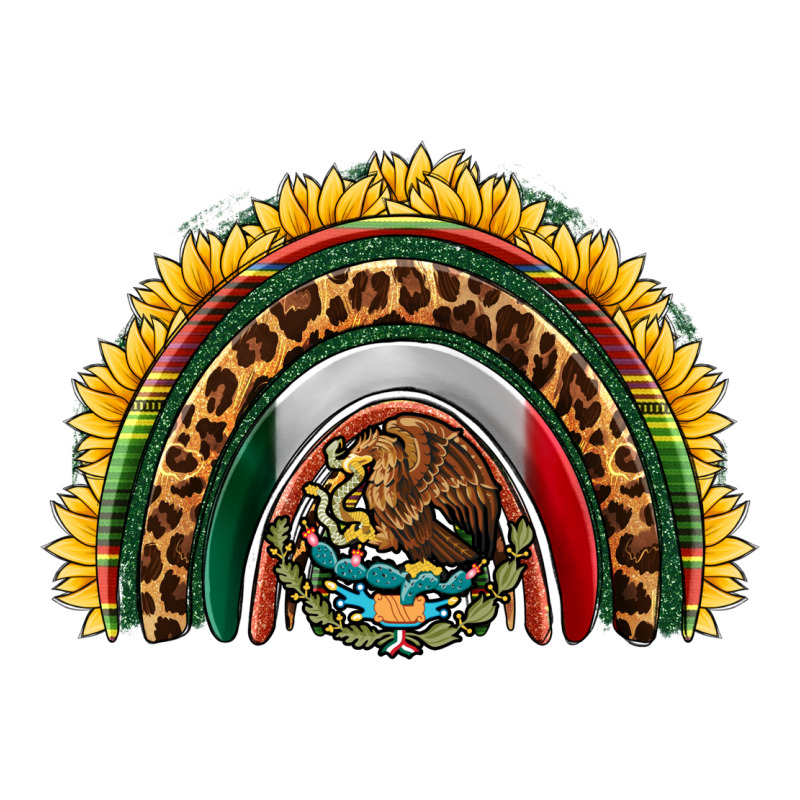 Mexico Sunflower Rainbow Urban Heavy Tee by HRA Design Shop | Teevron