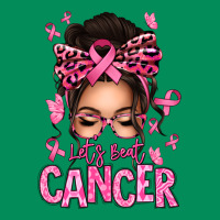 Lets Beat Cancer Afro Messy Bun Urban Hoodie | Teevron