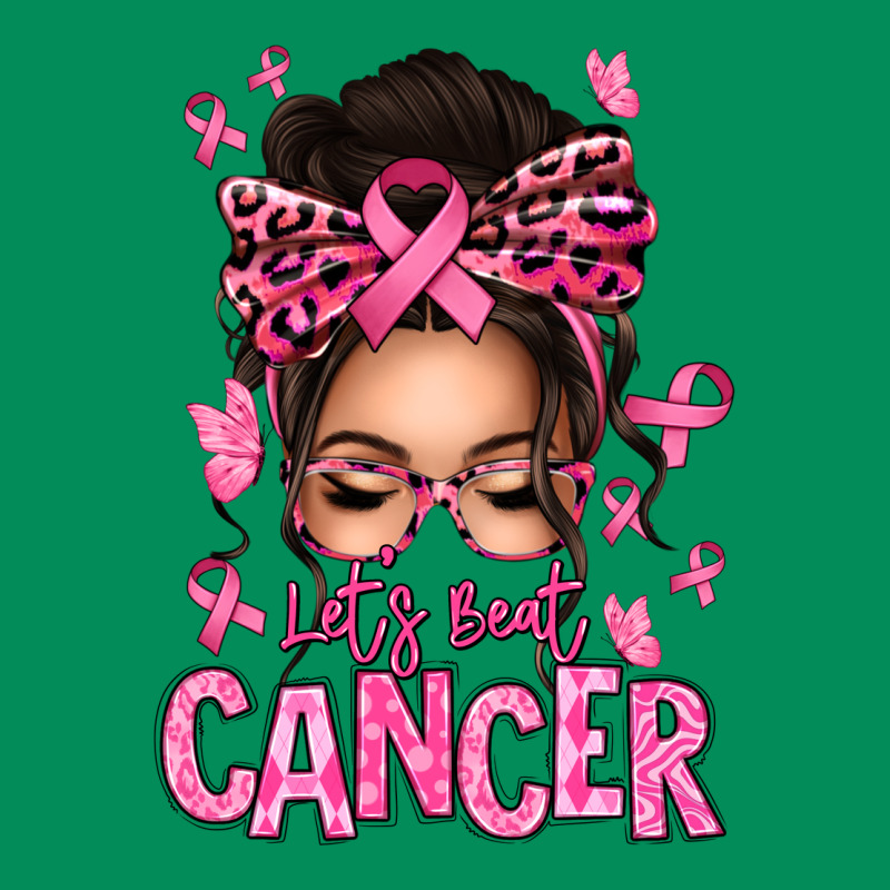 Lets Beat Cancer Afro Messy Bun Urban Hoodie by texasbilliewilder | Teevron