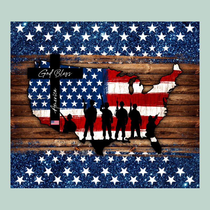 God Bless America American Flag Tumbler Zipper Hoodie by Jasminsmagicworld | Teevron