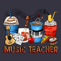 Music Teacher Coffee Cups Vintage Hoodie | Teevron