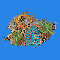 Horseshoe Leopard Gemstone Cactus Patch Premium Hoodie | Teevron