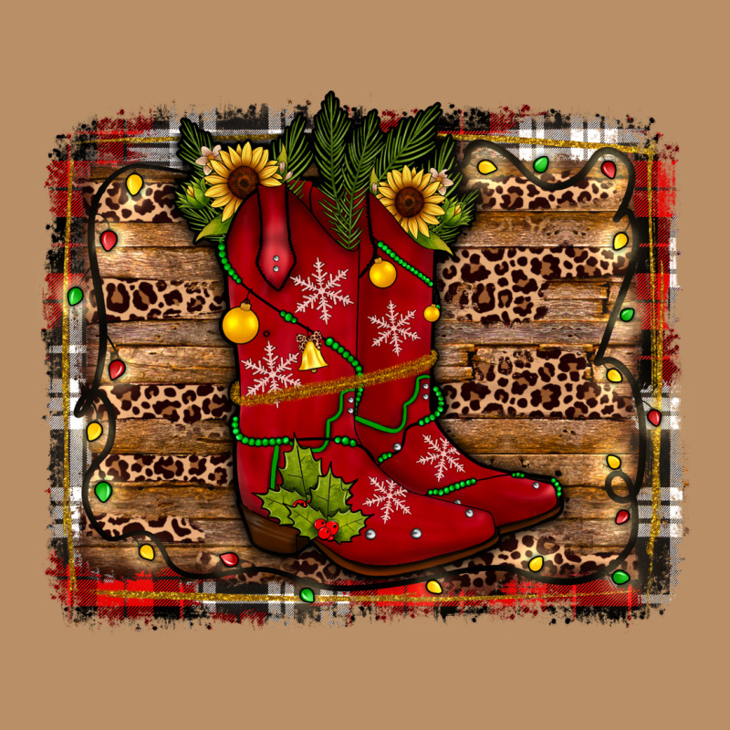 Cowboy Boots Christmas Vintage Hoodie by JahusDesignShop | Teevron