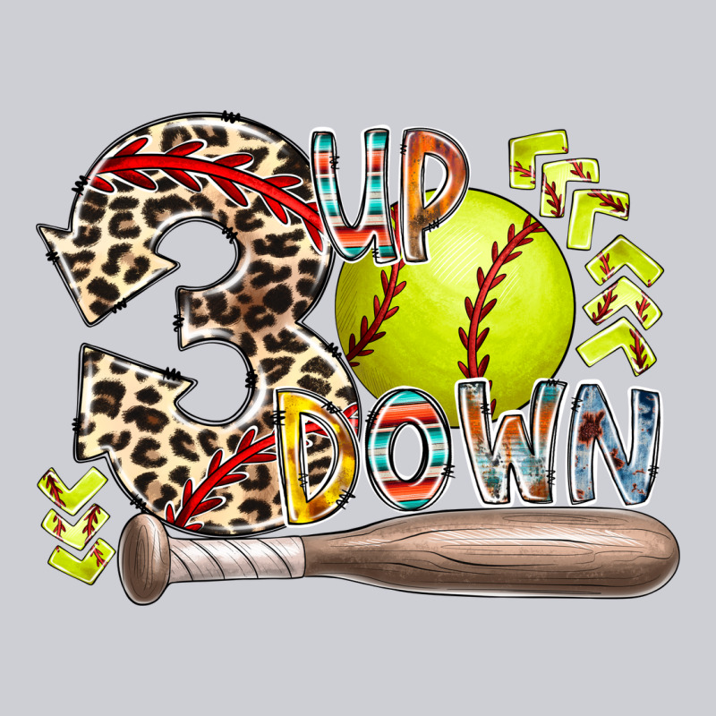 Three Up Down Softball Heavyweight Sweatshirt by RacoonDesign | Teevron