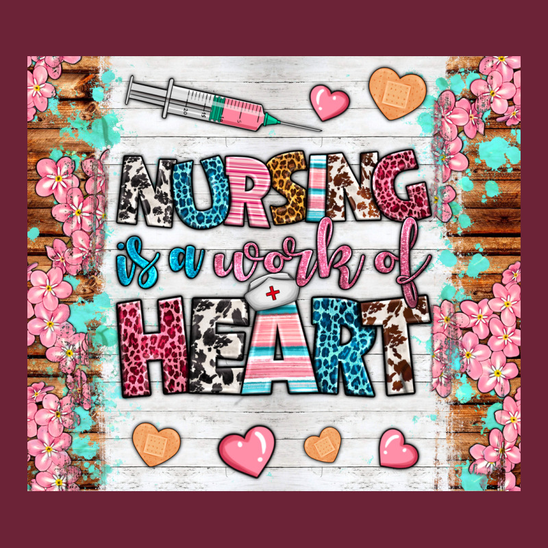 Nursing Is A Work Of Heart Tumbler Long Sleeve Tee by BundleAndBundleShop | Teevron