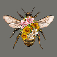 Bee With Flowers Premium Hoodie | Teevron