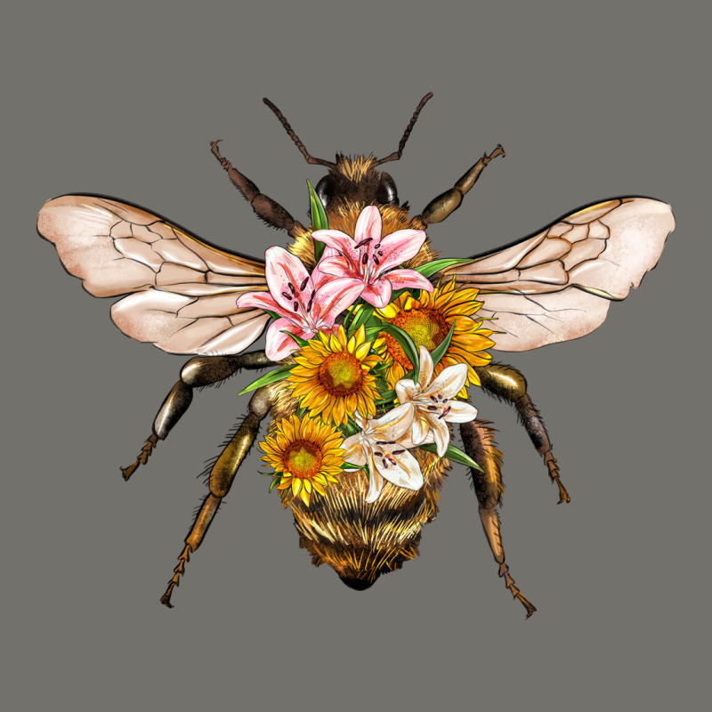 Bee With Flowers Premium Hoodie by Artiststas | Teevron