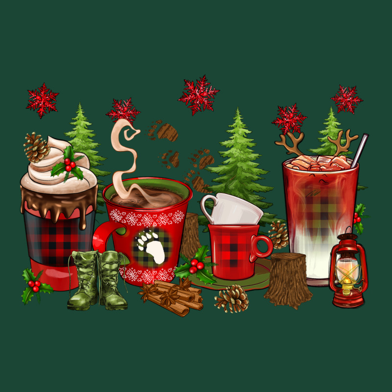 Christmas Coffee Cups Urban Hoodie by texasbilliewilder | Teevron