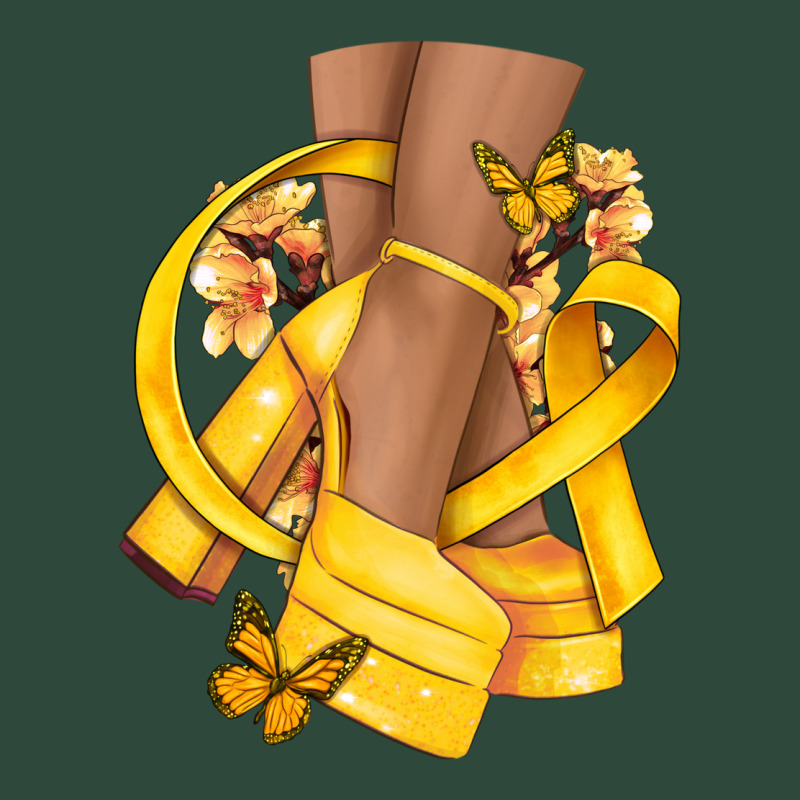 Childhood Cancer Diva Yellow Ribbon Zipper Hoodie by NancyCooperArtShop | Teevron