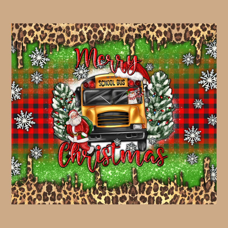 Christmas School Bus Vintage Hoodie by texasbilliewilder | Teevron
