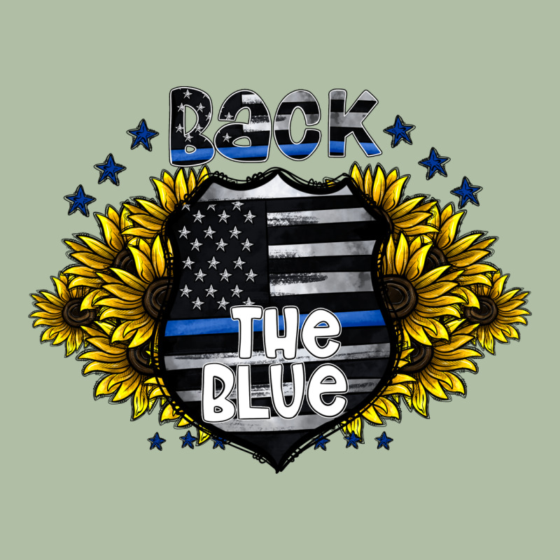 Back The Blue Urban Heavy Tee by CowhideDigitalArt | Teevron