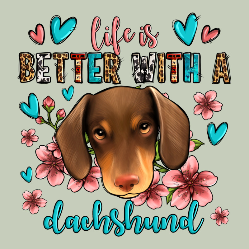 Life Is Better With A Dachshund Long Sleeve Tee by Jasminsmagicworld | Teevron