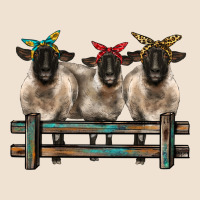 3 Sheeps Suffolk Ewe With Bandanas And Fence Urban Heavy Tee | Teevron