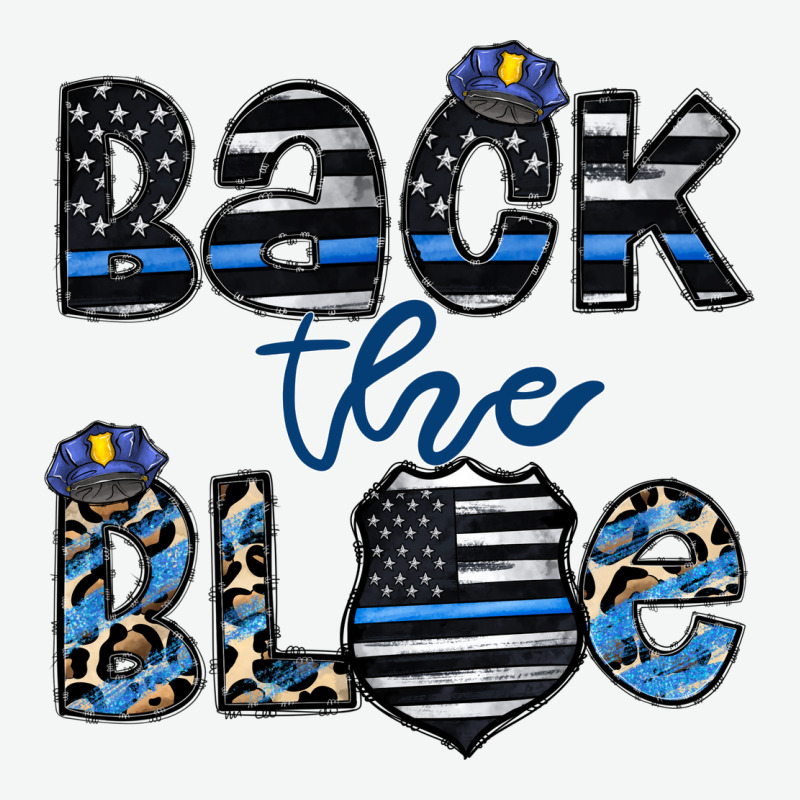 Back The Blue1 Urban Heavy Tee by CowhideDigitalArt | Teevron