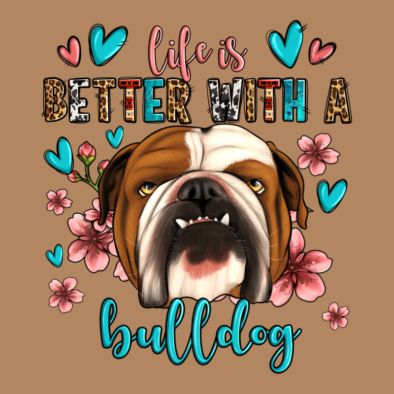 Life Is Better With A Bulldog Long Sleeve Tee by Jasminsmagicworld | Teevron