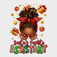 Santa's Favorite Assistant Afro Messy Bun Urban Hoodie | Teevron