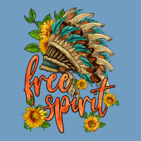 Free Spirit Sunflower And Indian Headdress Urban Heavy Tee | Teevron
