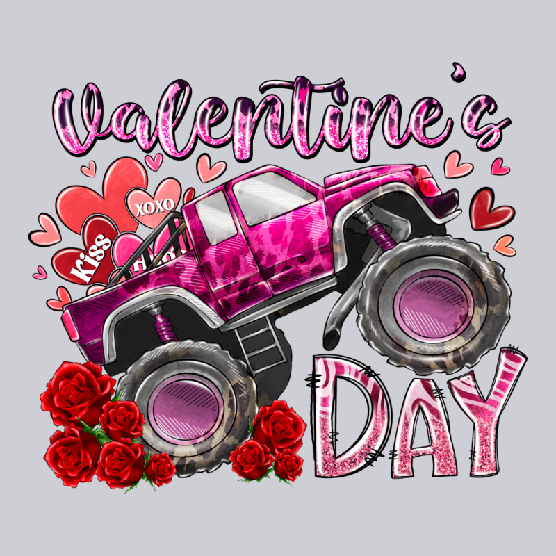 Valentines Day Monster Truck Heavyweight Sweatshirt by RacoonDesign | Teevron