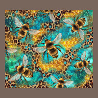 Honeycomb And Bees With Leopard Premium Hoodie | Teevron