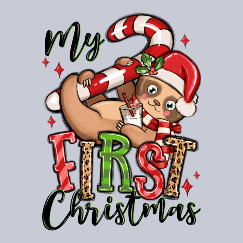 My First Christmas Cute Christmas Sloth Heavyweight Hoodie by MaliasSmallBusiness | Teevron