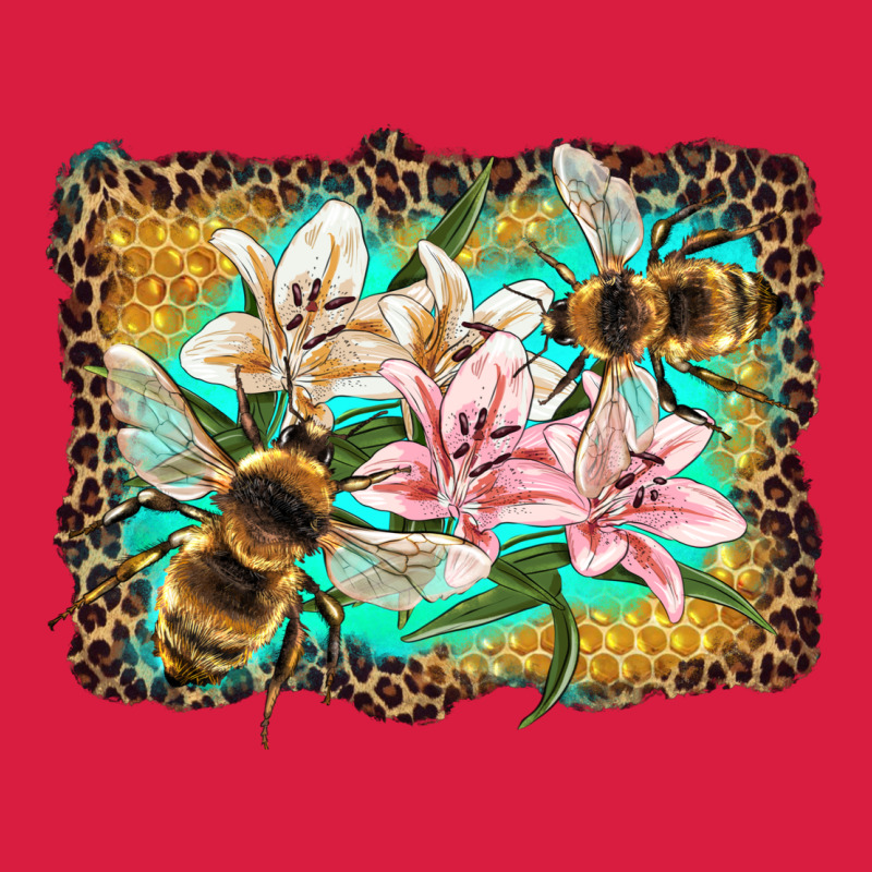 Bees And Lilies With Leopard Premium Hoodie by Artiststas | Teevron