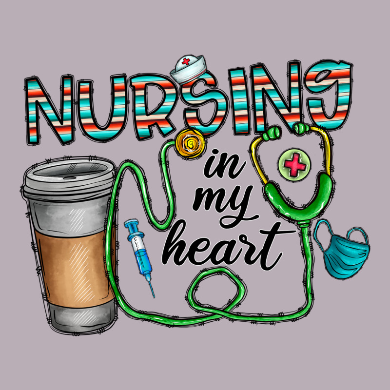 Nursing İn My Heart Vintage Tee by CowhideDigitalArt | Teevron