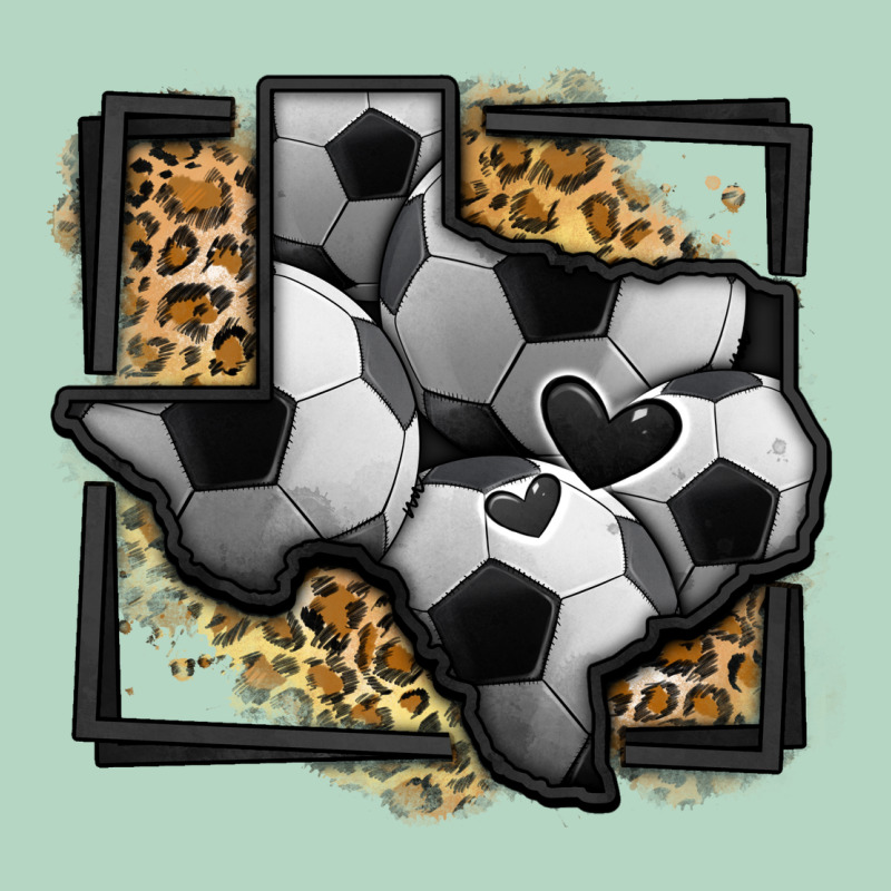 Leopard Soccer Texas Map Classic Tee by Jasminsmagicworld | Teevron