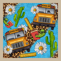 School Bus Seamless Pattern Long Sleeve Tee | Teevron