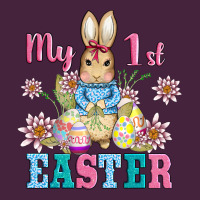 My First Easter With Baby Bunny And Eggs Long Sleeve Tee | Teevron