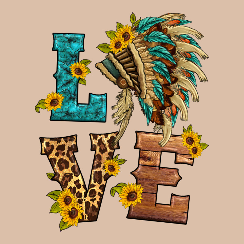 Love Indian Headdress Urban Heavy Tee by HRA Design Shop | Teevron