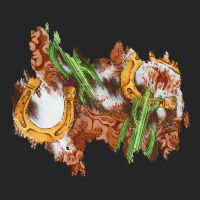 Horseshoe Cowhide Cactus Patch Premium Hoodie | Teevron