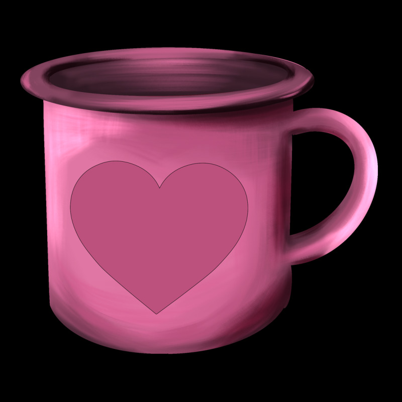 Valentine's Day Heart Mug Ladies Tee by AdoDesignShop | Teevron
