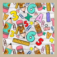 Back To School Seamless Pattern Long Sleeve Tee | Teevron