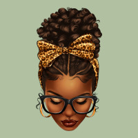 Afro Messy Bun Leopard Bow Urban Hoodie | Teevron