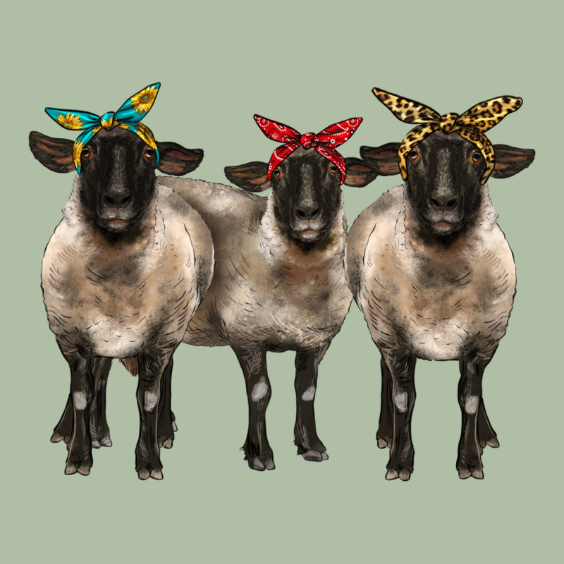 3 Sheeps Suffolk Ewe With Bandana Urban Heavy Tee by BarkalooDesign | Teevron