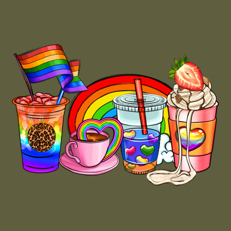 Pride Coffee Cups Vintage Tee by AdoDesignShop | Teevron