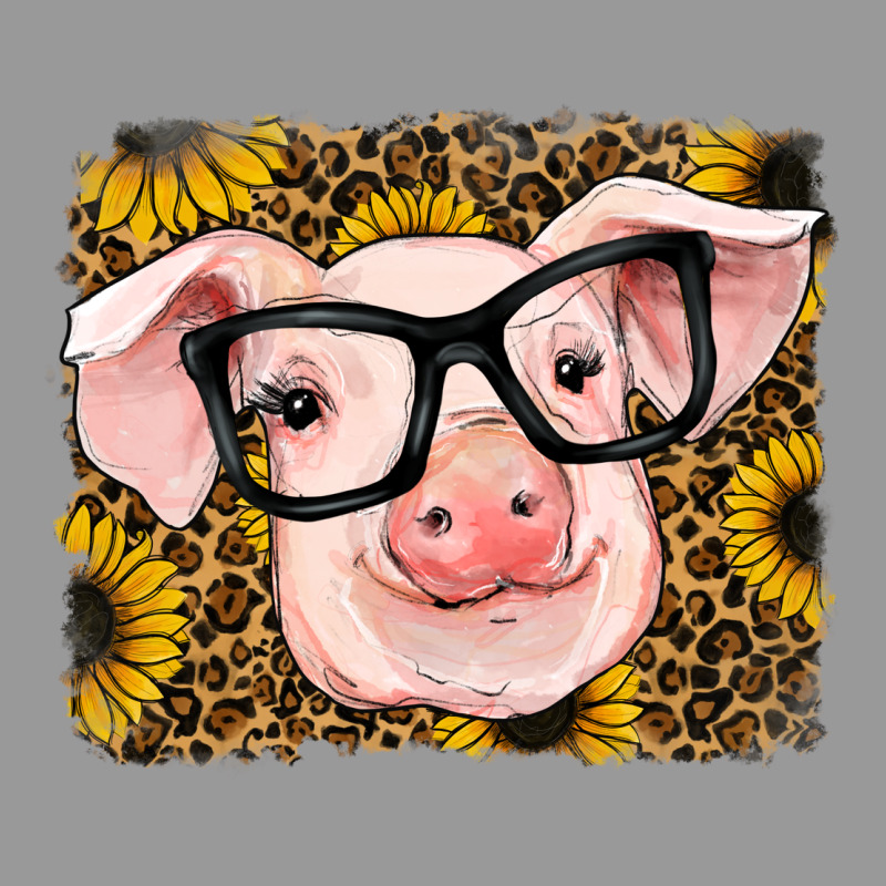 Sunflowers Pig Vintage Hoodie by RanaPortraitStore | Teevron