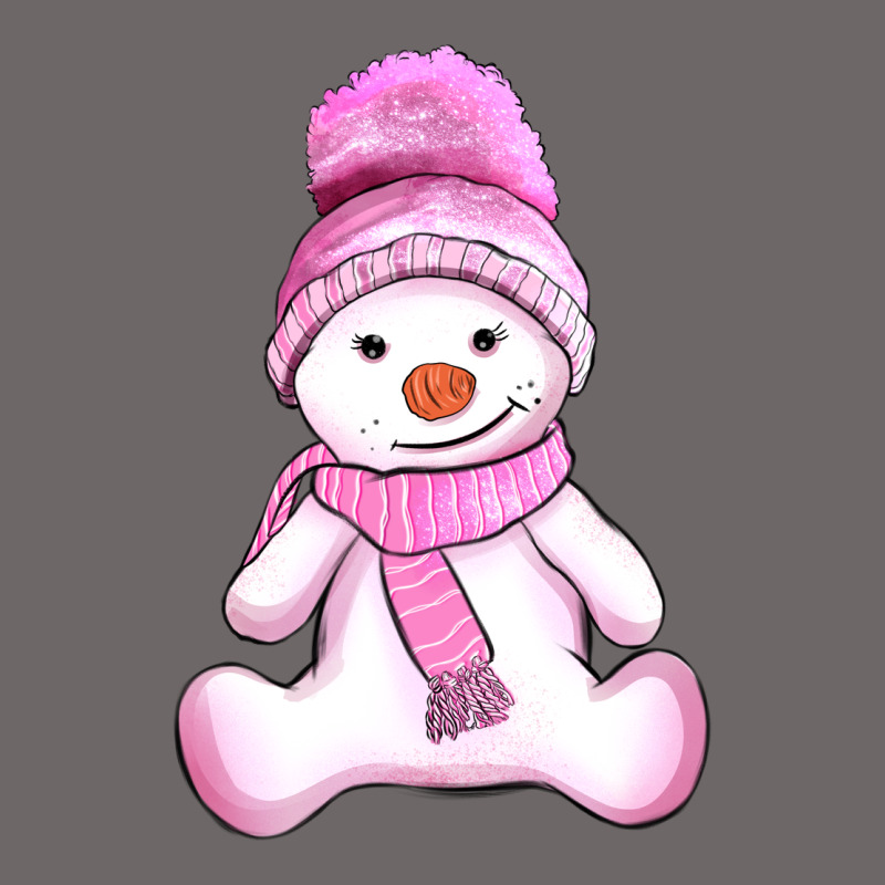 Winter Pink Snowman And Hat Classic Tee by AdoDesignShop | Teevron