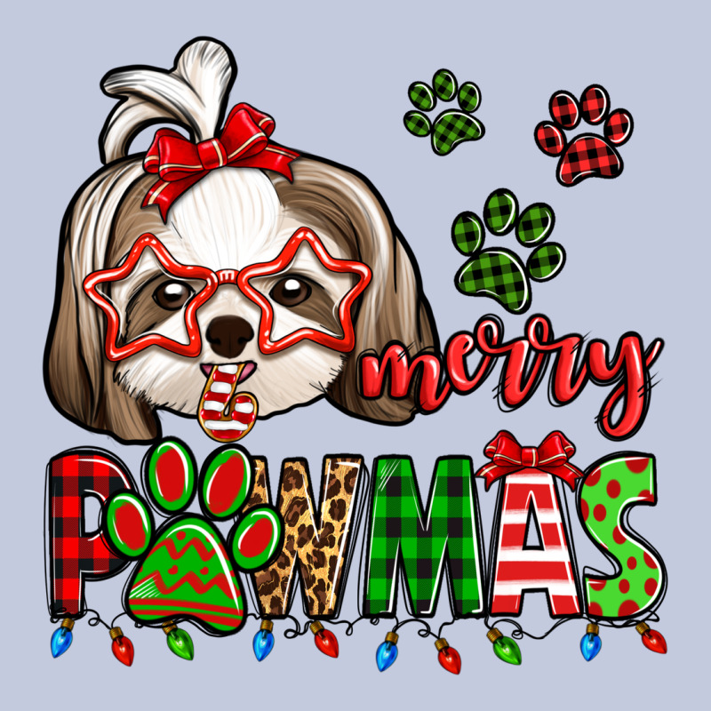 Merry Pawmas Christmas Shih Tzu Long Sleeve Tee by Jasminsmagicworld | Teevron