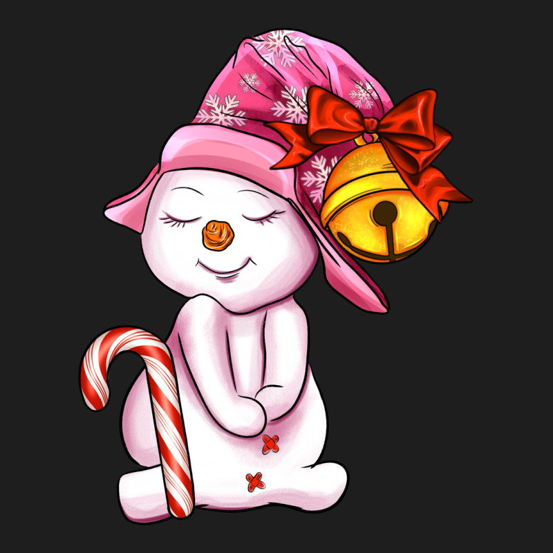 Winter Pink Snowman Classic Tee by AdoDesignShop | Teevron
